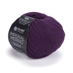 YARNART IMPERIAL MERINO - EL ÖRGÜ İPİ PATLICAN MORU - 3320