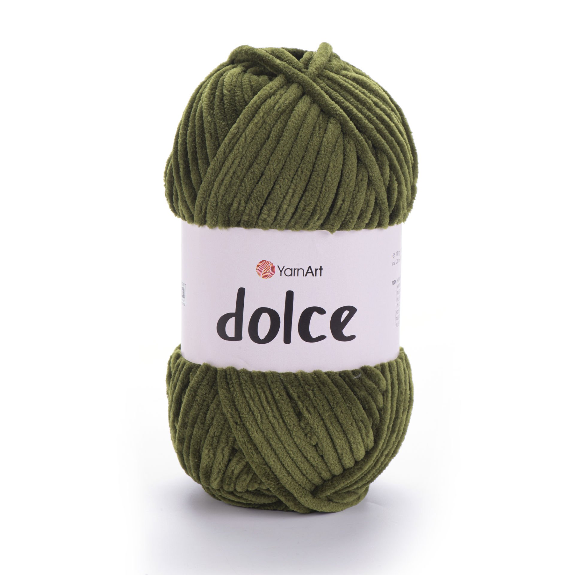 YARNART DOLCE - KADİFE EL ÖRGÜ İPİ ZEYTİN YEŞİLİ - 772