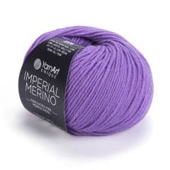 YARNART IMPERIAL MERINO - EL ÖRGÜ İPİ MOR - 3321