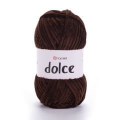YARNART DOLCE - KADİFE EL ÖRGÜ İPİ KOYU KAHVERENGİ - 775