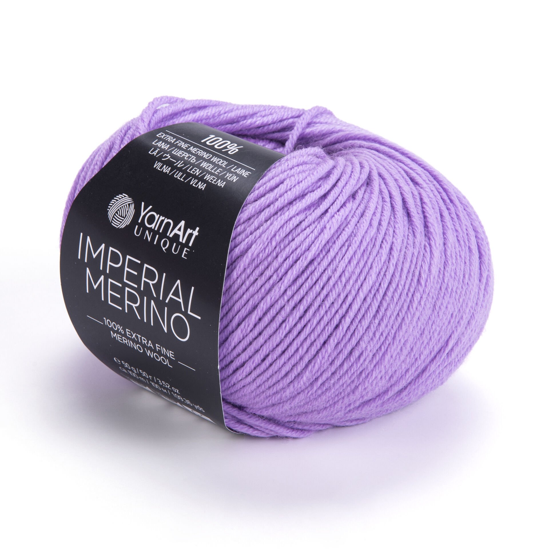 YARNART IMPERIAL MERINO - EL ÖRGÜ İPİ LİLA - 3324