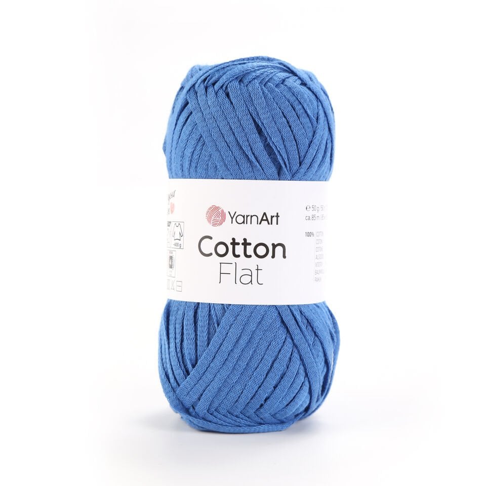 YARNART COTTON FLAT - ÖRGÜ İPİ MAVİ - 6735