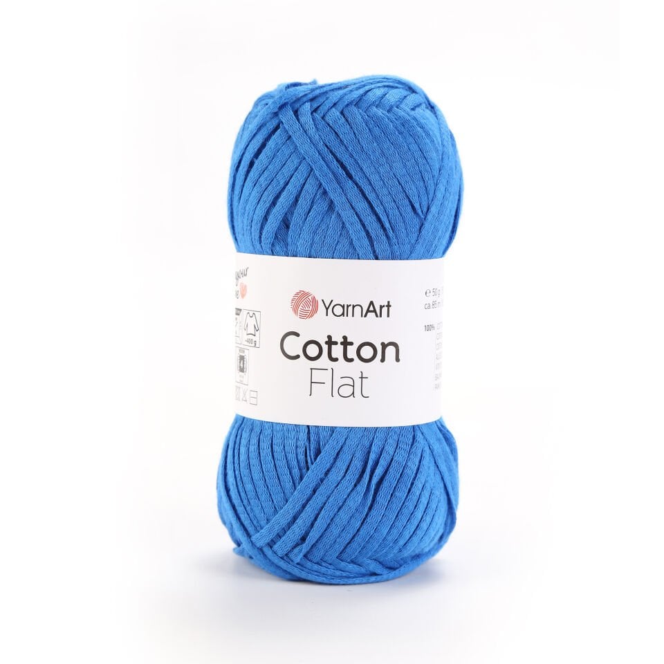 YARNART COTTON FLAT - ÖRGÜ İPİ MAVİ - 6736
