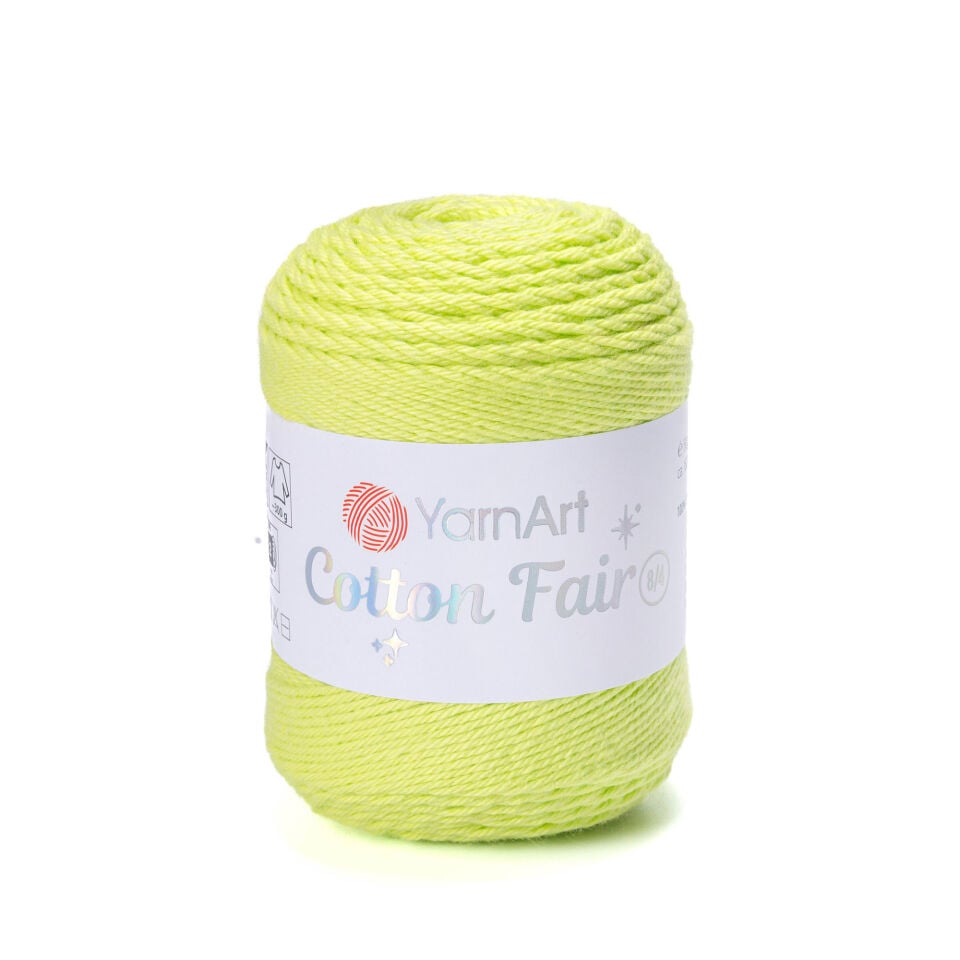 YARNART COTTON FAIR 8/4 - ÖRGÜ İPİ FOSFORLU YEŞİL - 5559