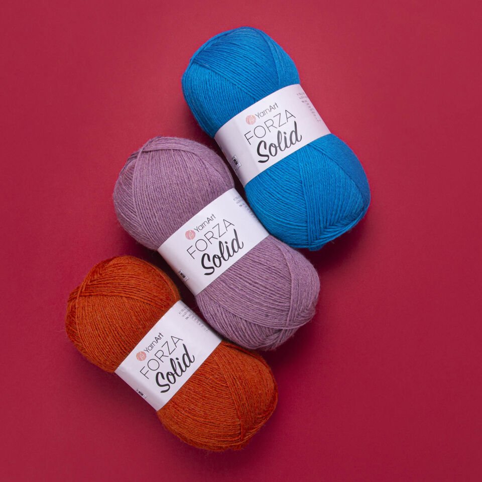 YARNART FORZA SOLID - EL ÖRGÜ İPİ