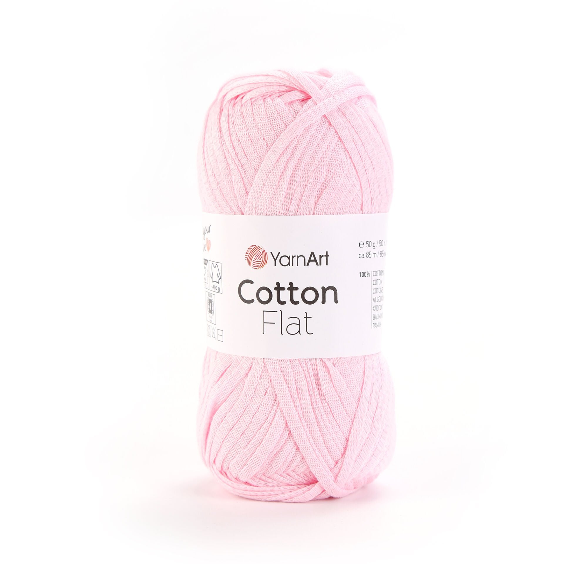 YARNART COTTON FLAT - ÖRGÜ İPİ PEMBE - 6715