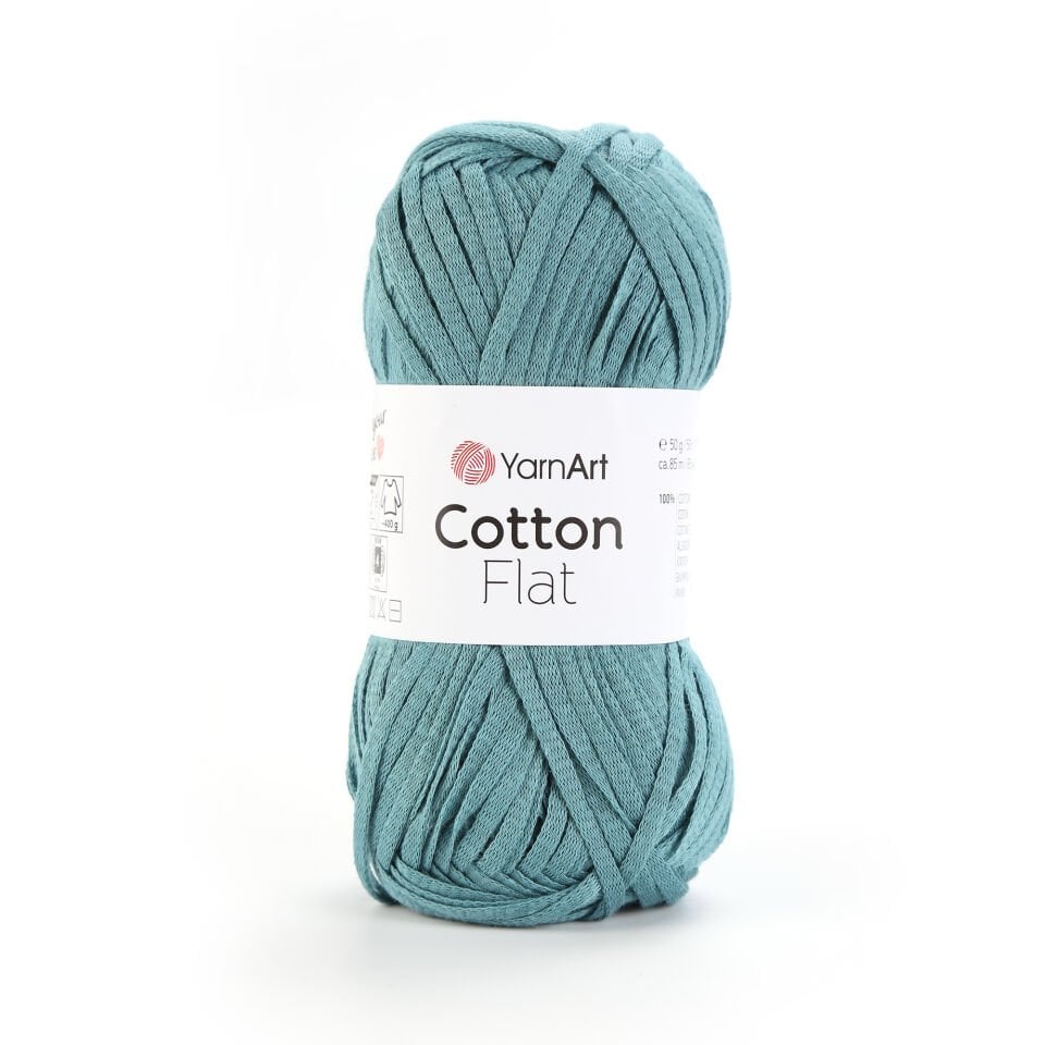 YARNART COTTON FLAT - ÖRGÜ İPİ PETROL YEŞİLİ - 6729