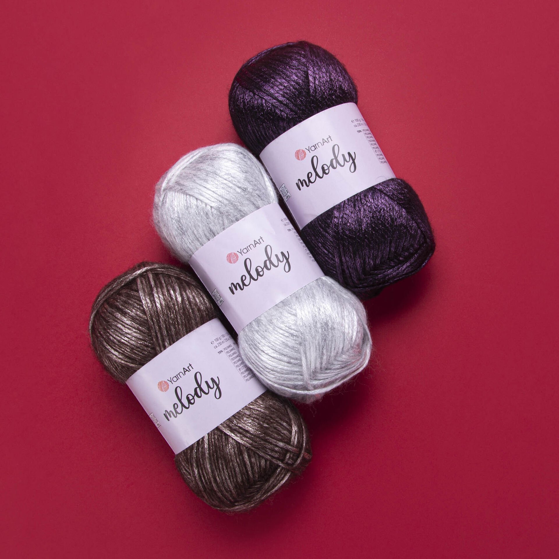 YARNART MELODY - PARLAK EL ÖRGÜ İPİ