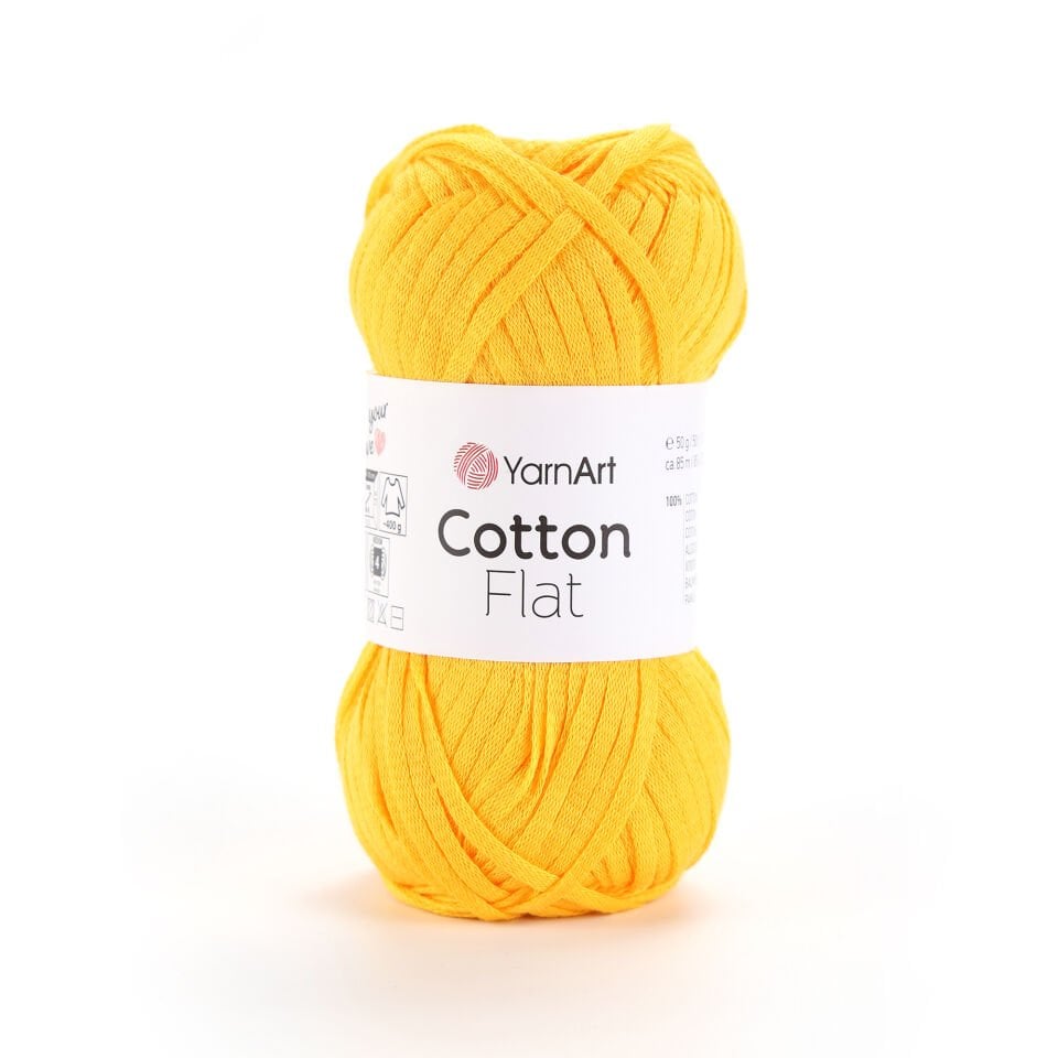 YARNART COTTON FLAT - ÖRGÜ İPİ SARI - 6718