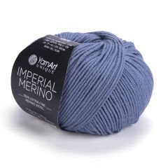 YARNART IMPERIAL MERINO - EL ÖRGÜ İPİ KOT MAVİSİ - 3336