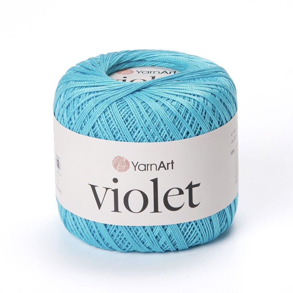 YARNART VIOLET - MERSERİZE DANTEL İPİ 0008 - TURKUAZ