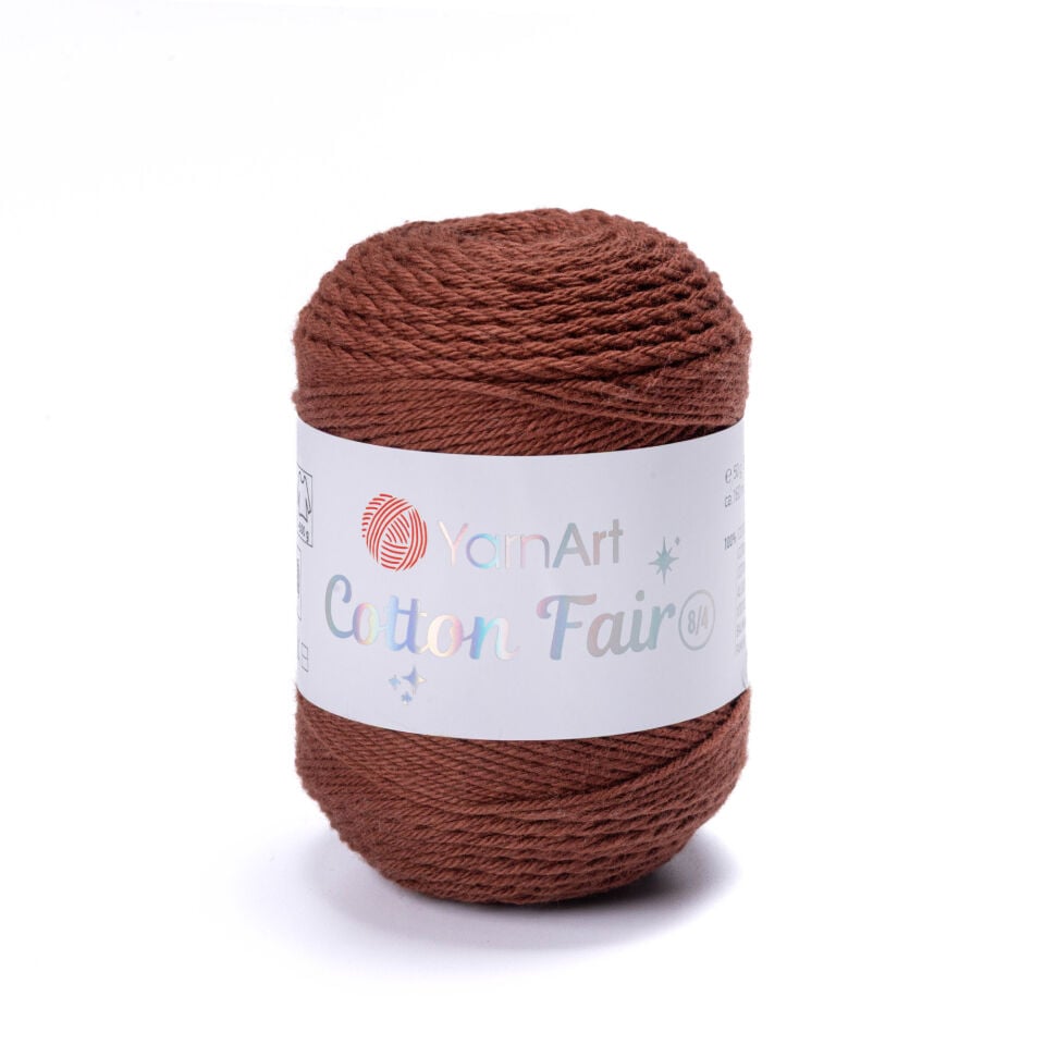 YARNART COTTON FAIR 8/4 - ÖRGÜ İPİ KAHVERENGİ - 5524