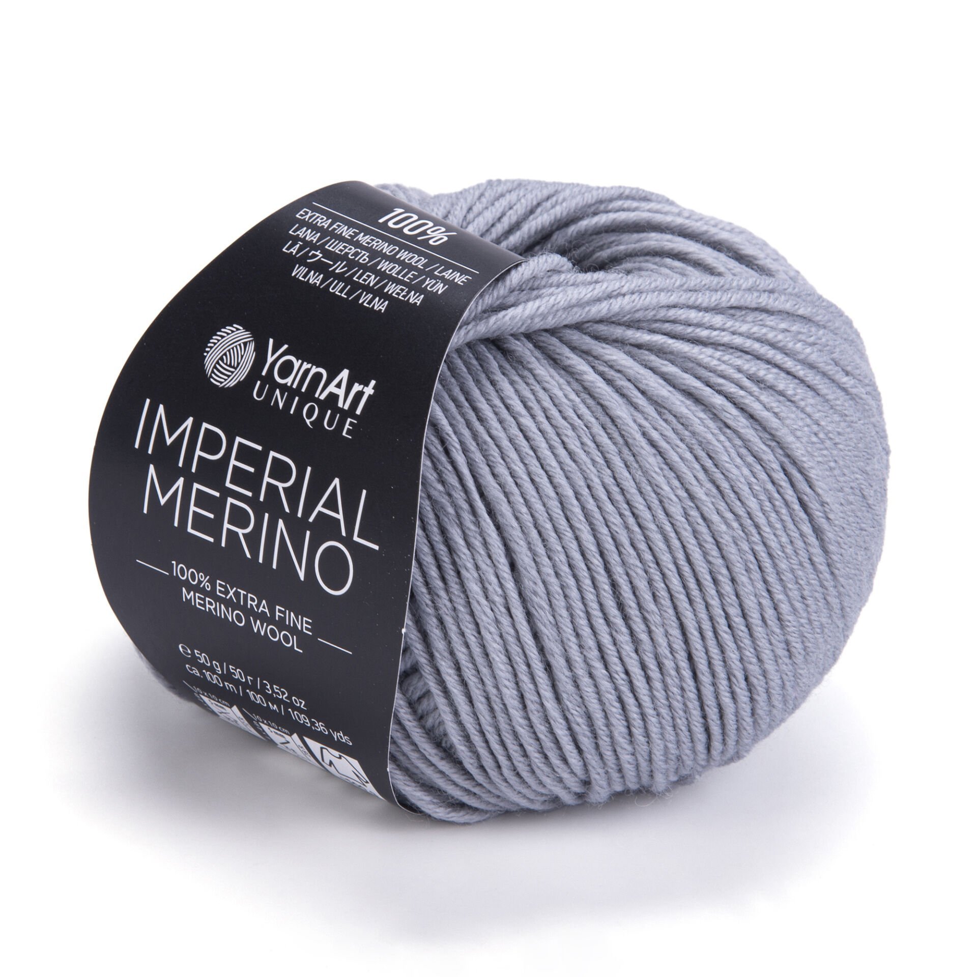 YARNART IMPERIAL MERINO - EL ÖRGÜ İPİ GRİ - 3337