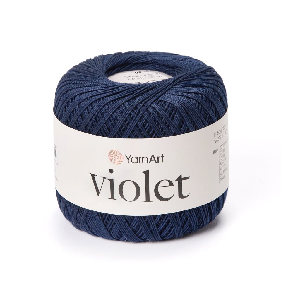 YARNART VIOLET - MERSERİZE DANTEL İPİ 0066 - LACİVERT