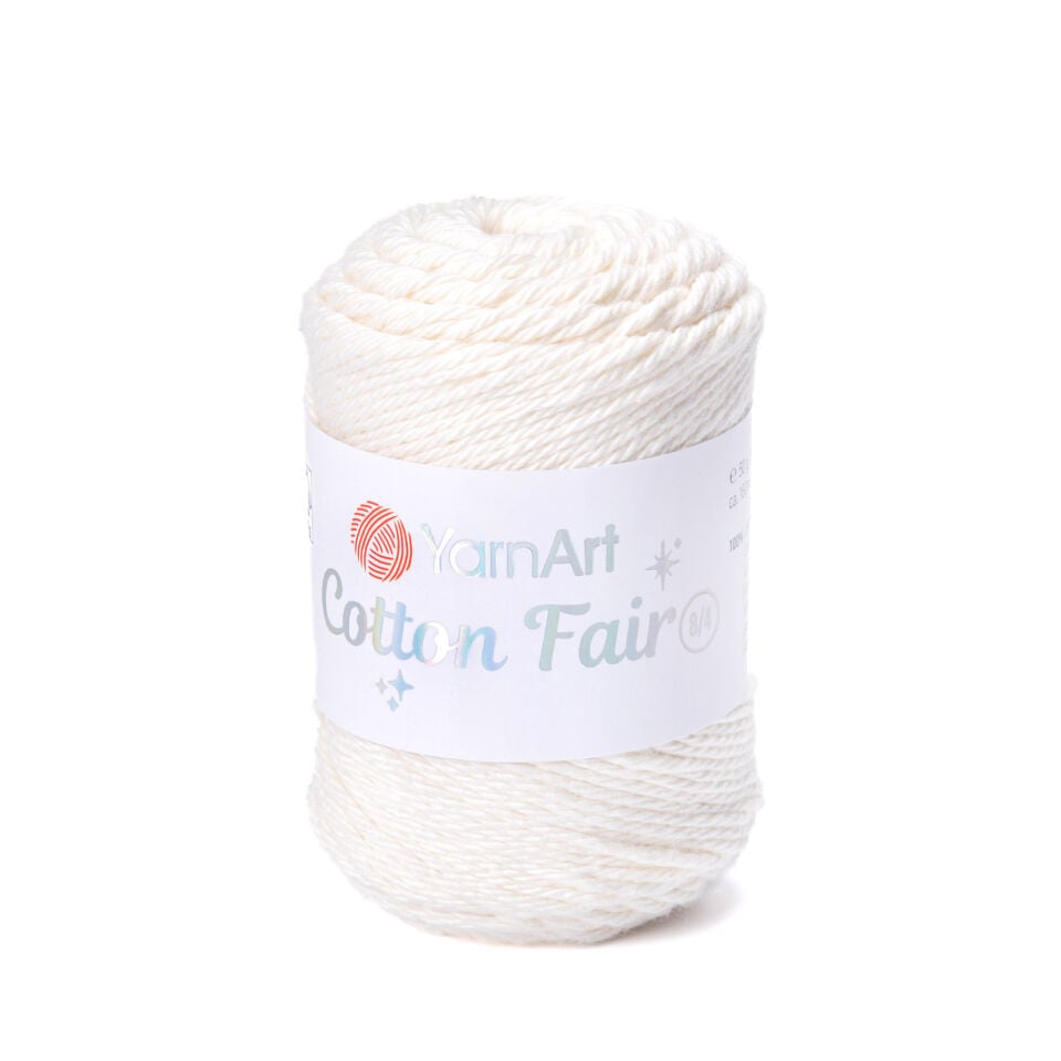 YARNART COTTON FAIR 8/4 - ÖRGÜ İPİ KIRIK BEYAZ - 5503