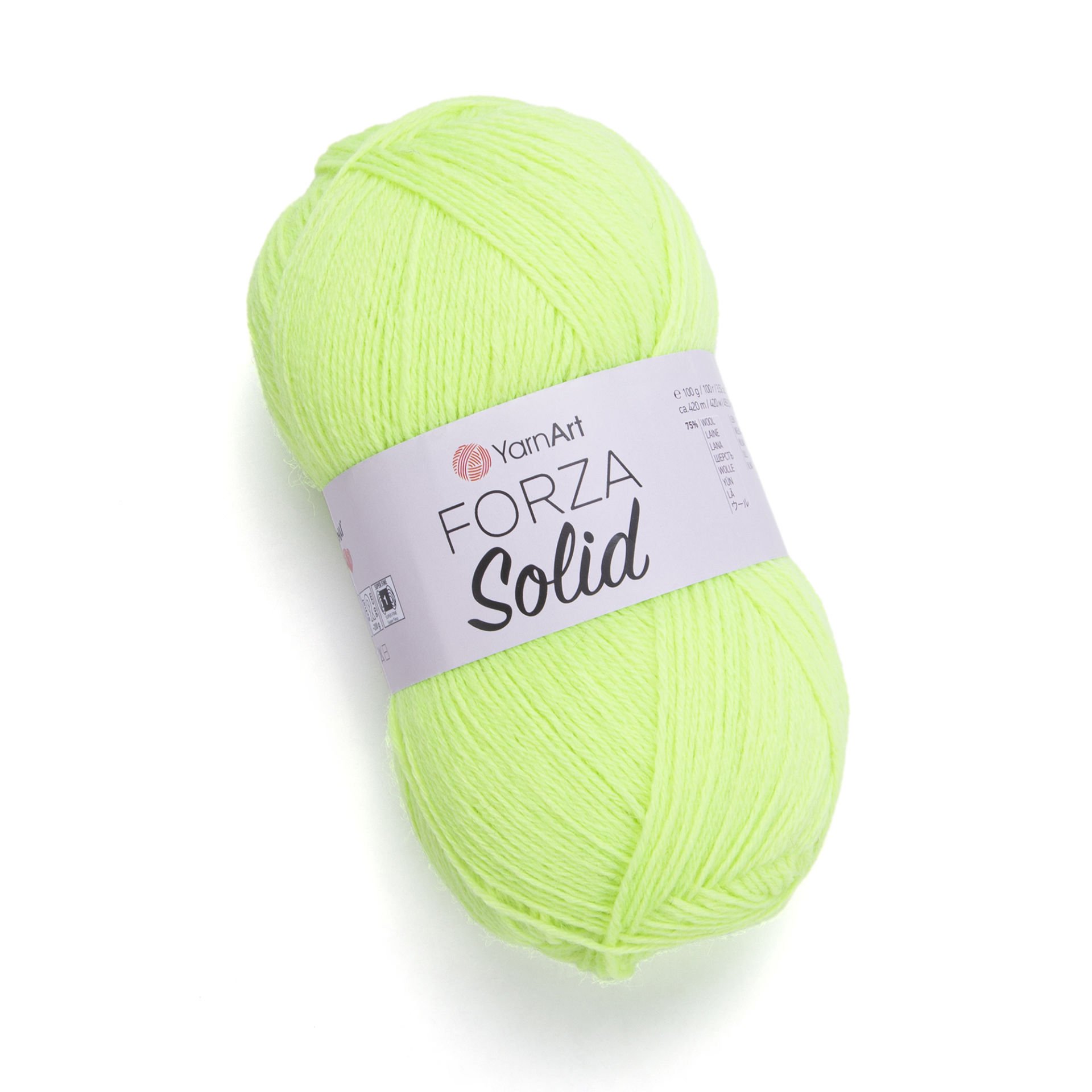 YARNART FORZA SOLID - EL ÖRGÜ İPİ FOSFORLU SARI - 4630