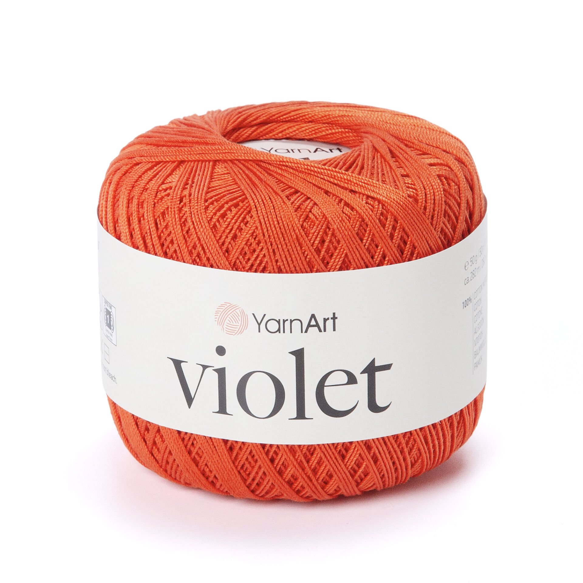 YARNART VIOLET - MERSERİZE DANTEL İPİ 5535 - KOYU TURUNCU