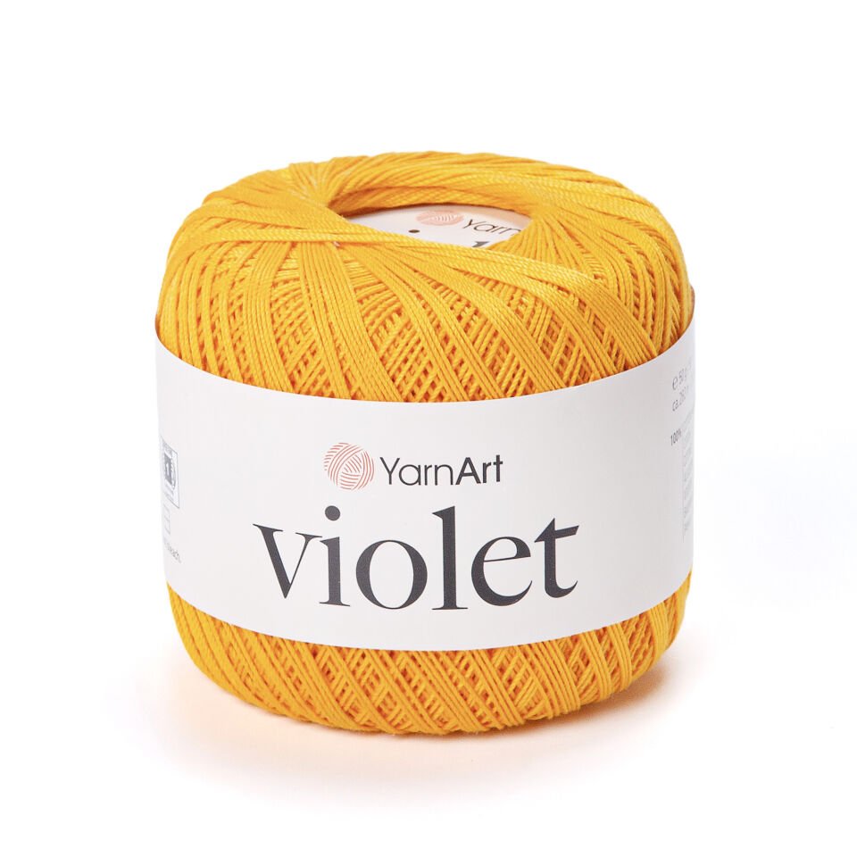 YARNART VIOLET - MERSERİZE DANTEL İPİ 5307 - AÇIK TURUNCU