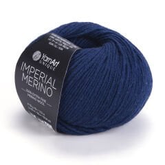 YARNART IMPERIAL MERINO - EL ÖRGÜ İPİ LACİVERT - 3343