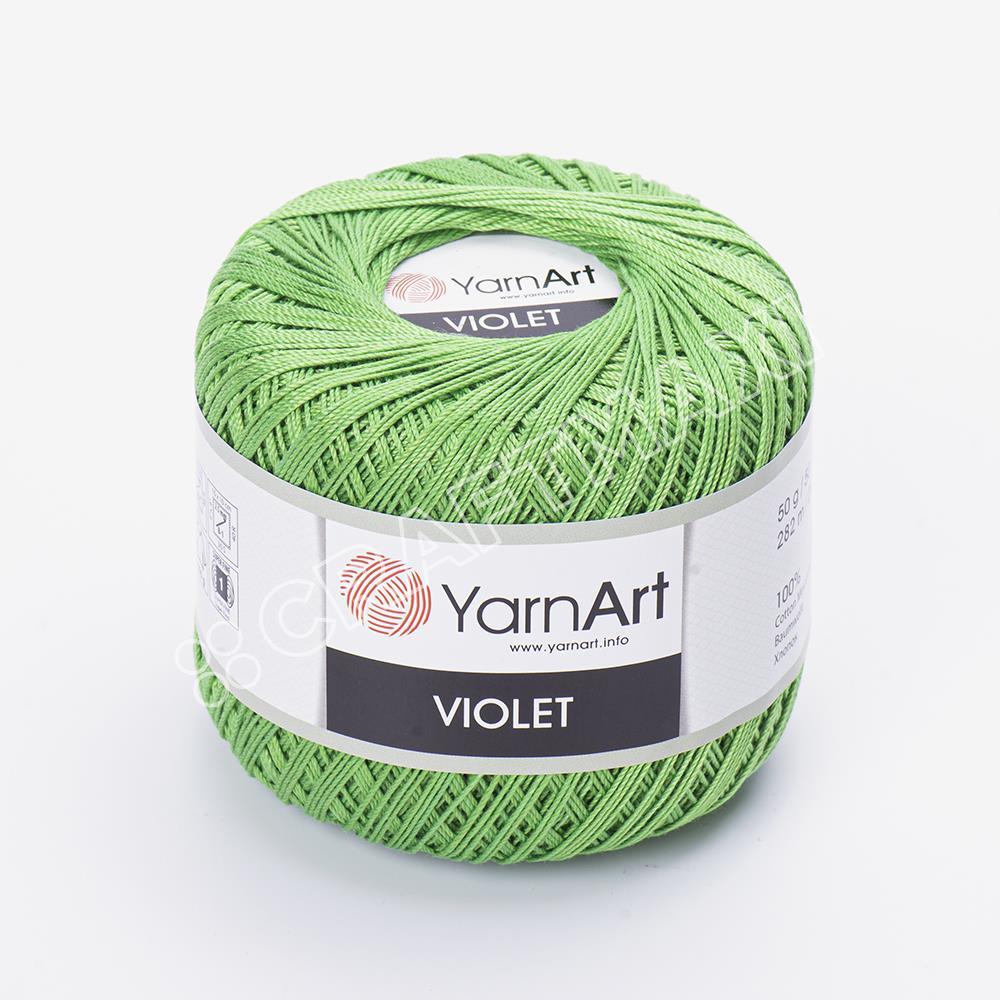 YARNART VIOLET - MERSERİZE DANTEL İPİ 6332 - YEŞİL