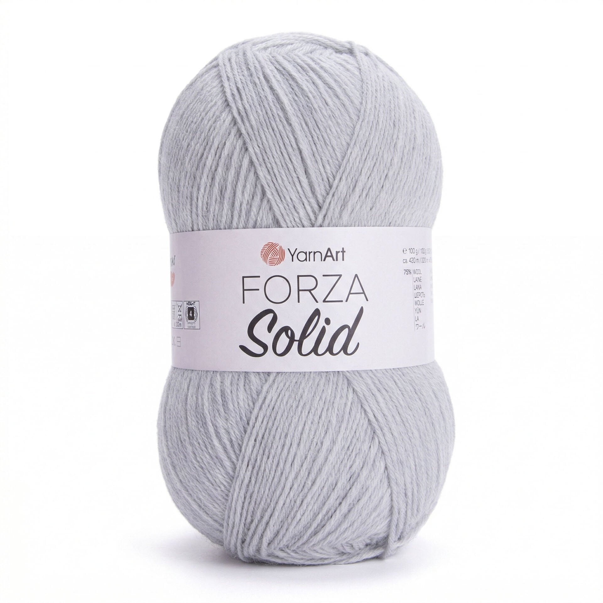 YARNART FORZA SOLID - EL ÖRGÜ İPİ GRİ - 4612