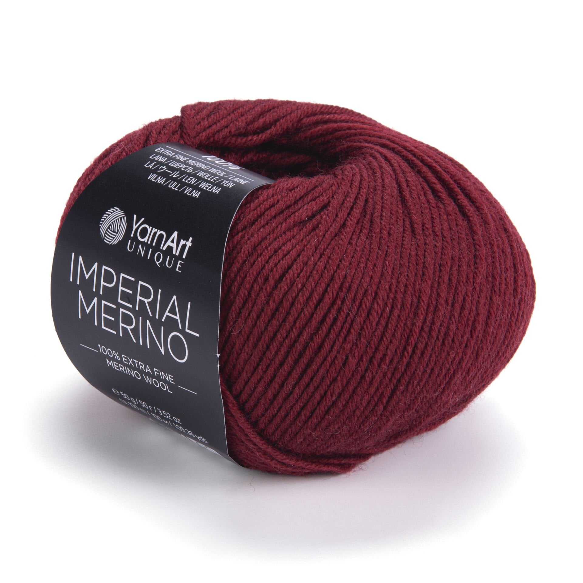 YARNART IMPERIAL MERINO - EL ÖRGÜ İPİ BORDO - 3344