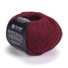 YARNART IMPERIAL MERINO - EL ÖRGÜ İPİ BORDO - 3344