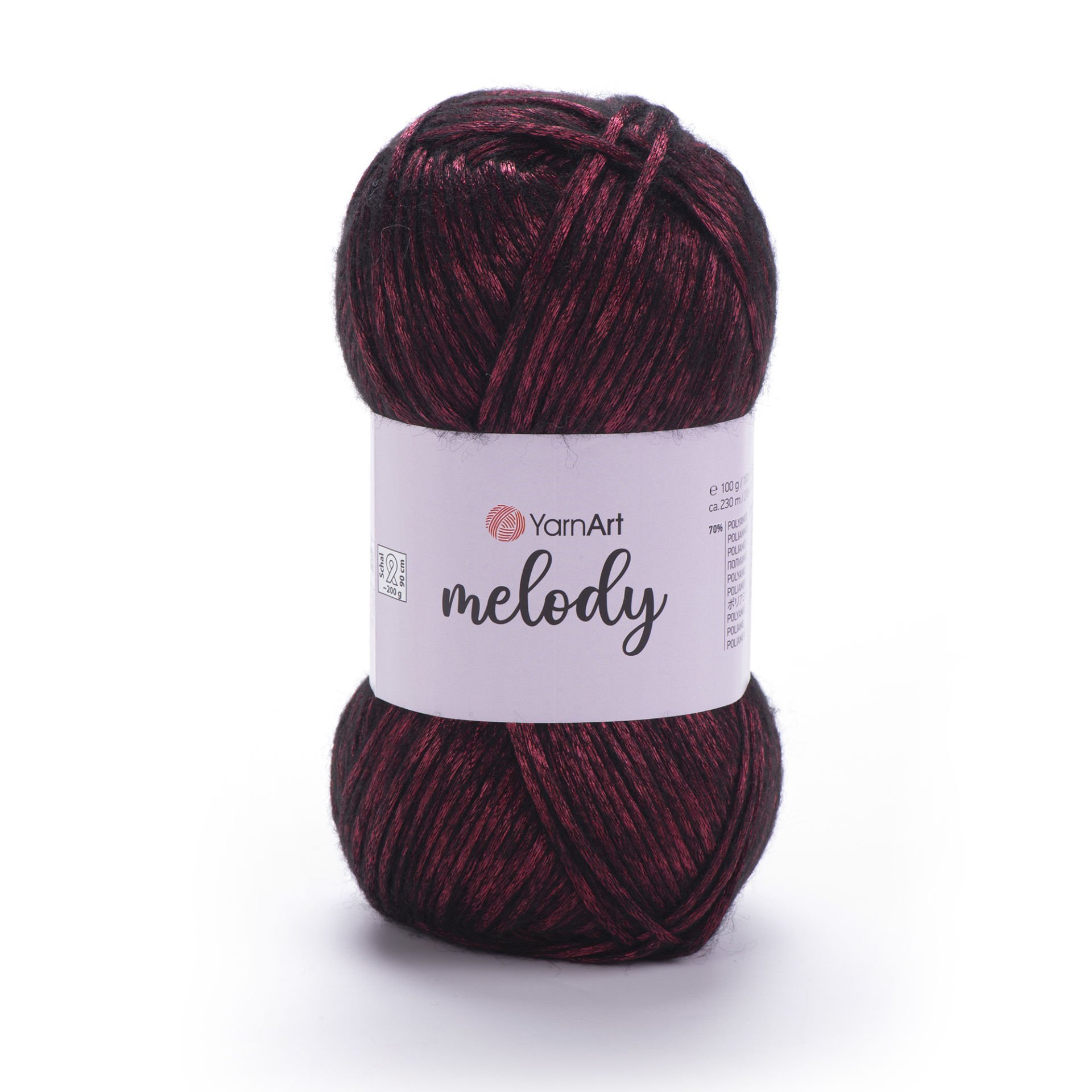 YARNART MELODY - PARLAK EL ÖRGÜ İPİ KIRMIZI - 888