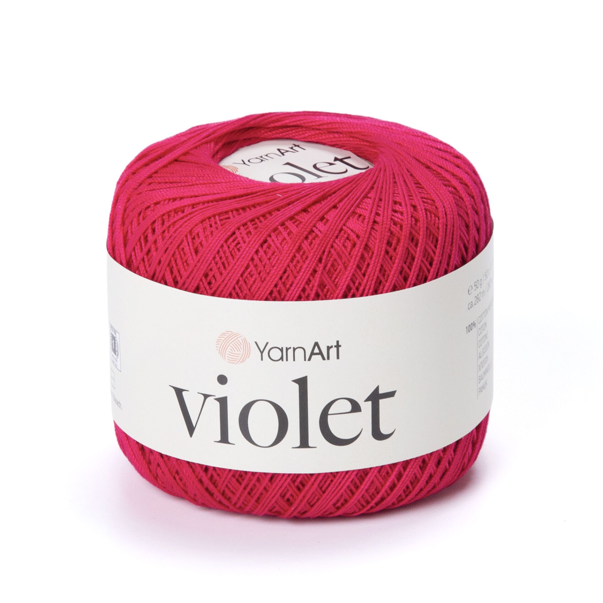 YARNART VIOLET - MERSERİZE DANTEL İPİ 6358 - FUŞYA