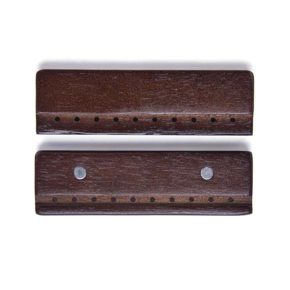 MIKNATISLI AHŞAP BURS 10 CM KOYU KAHVERENGİ