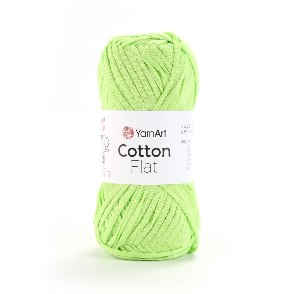 YARNART COTTON FLAT - ÖRGÜ İPİ YEŞİL - 6727
