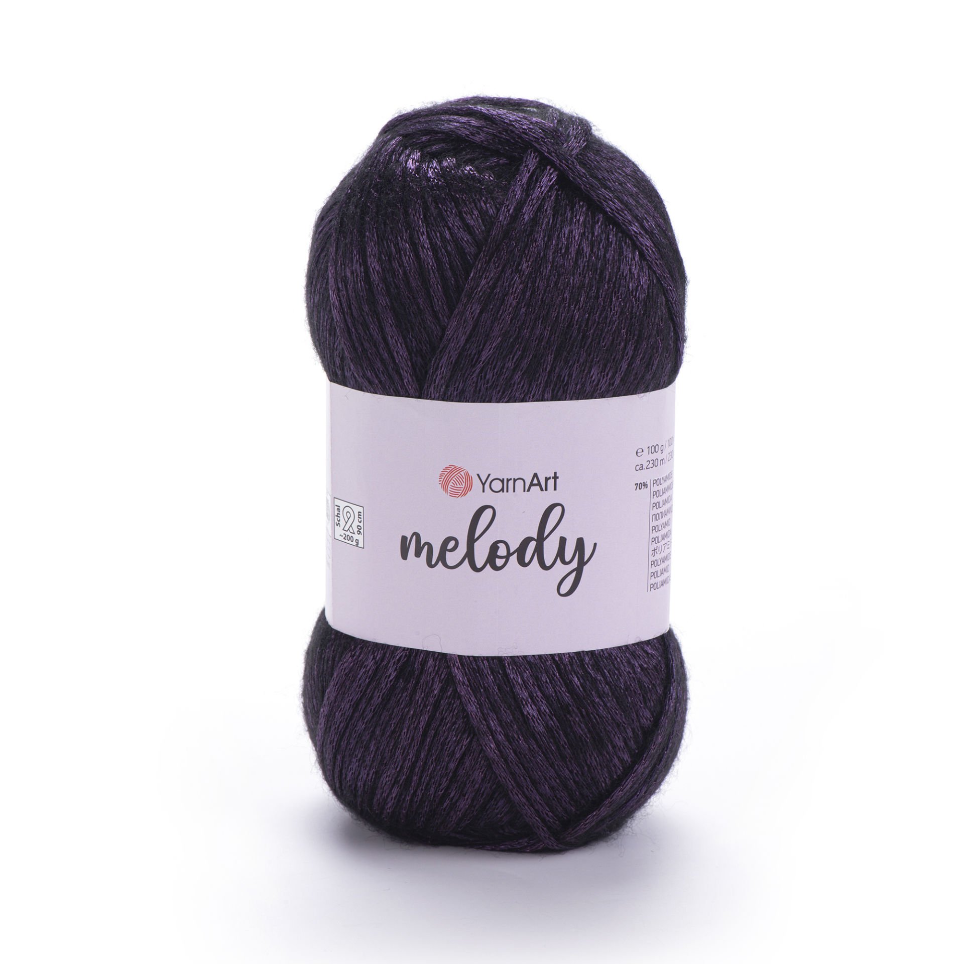 YARNART MELODY - PARLAK EL ÖRGÜ İPİ PATLICAN MORU - 889