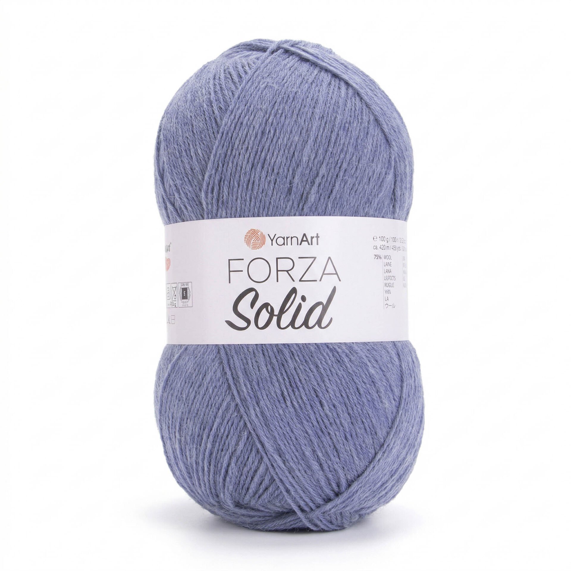 YARNART FORZA SOLID - EL ÖRGÜ İPİ GRİ-MAVİ - 4614
