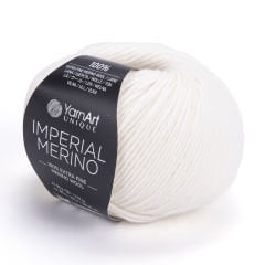 YARNART IMPERIAL MERINO - EL ÖRGÜ İPİ BEYAZ - 3302