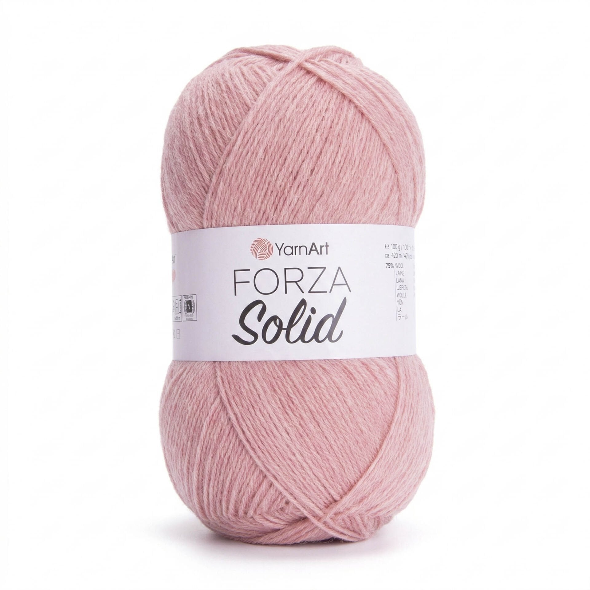YARNART FORZA SOLID - EL ÖRGÜ İPİ GÜL KURUSU - 4636
