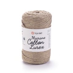 YARNART MACRAME COTTON LUREX - SİMLİ MAKROME EL ÖRGÜ İPİ BEJ - 735