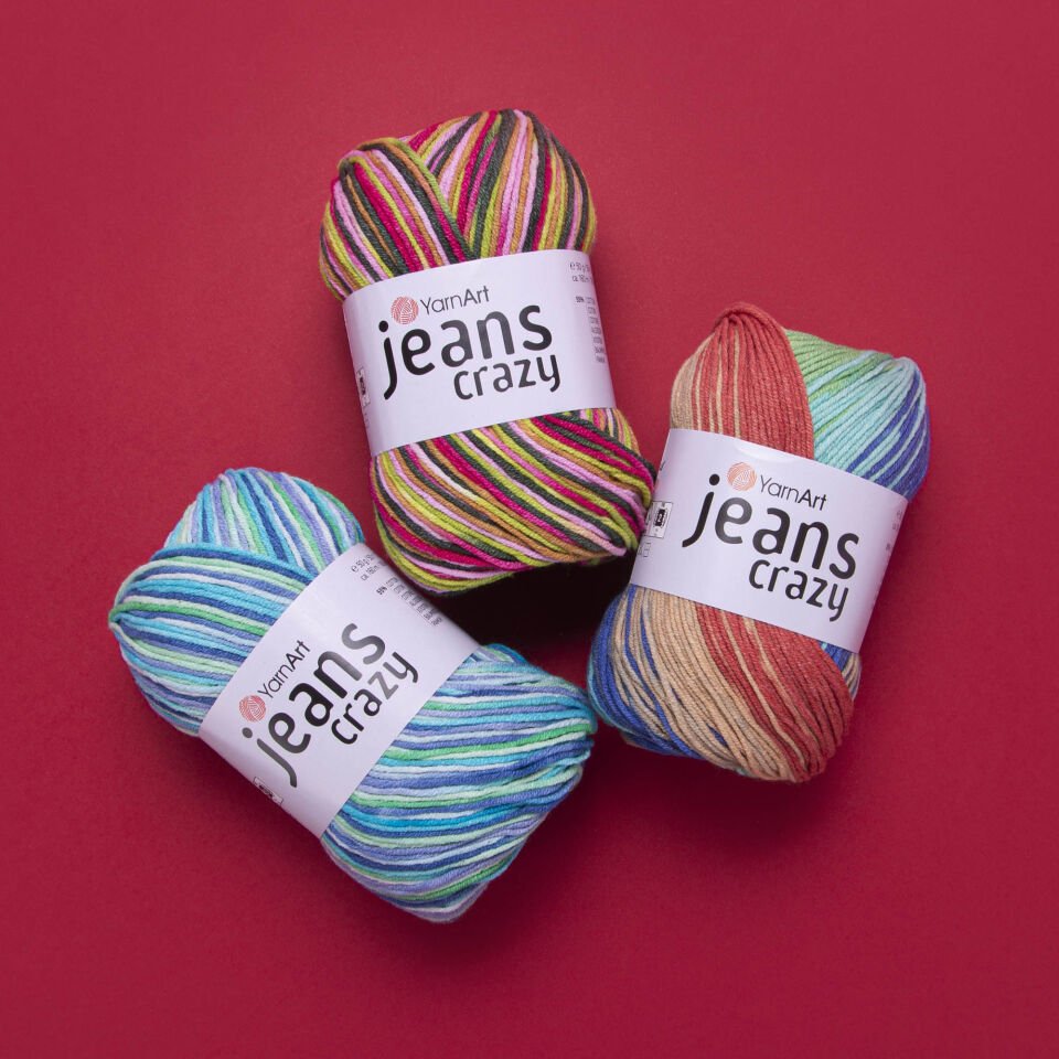 YARNART JEANS CRAZY - EBRULİ EL ÖRGÜ İPİ