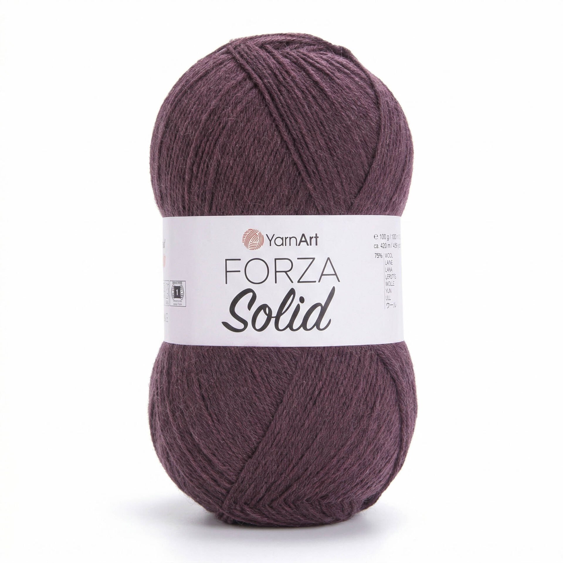 YARNART FORZA SOLID - EL ÖRGÜ İPİ KAHVERENGİ - 4624