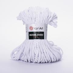 YARNART MACRAME BRAIDED - MAKROME EL ÖRGÜ İPİ BEYAZ - 751