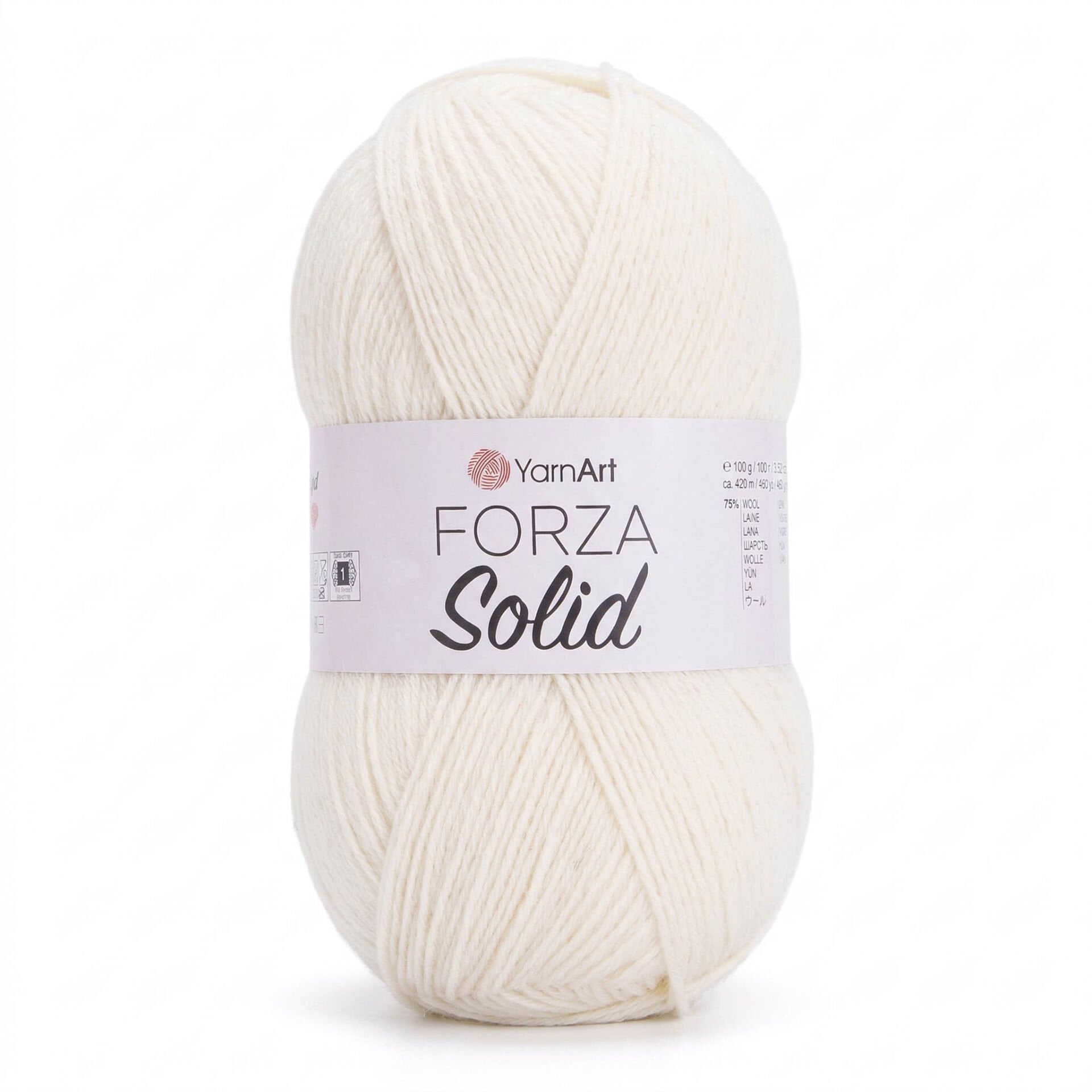 YARNART FORZA SOLID - EL ÖRGÜ İPİ KIRIK BEYAZ - 4602