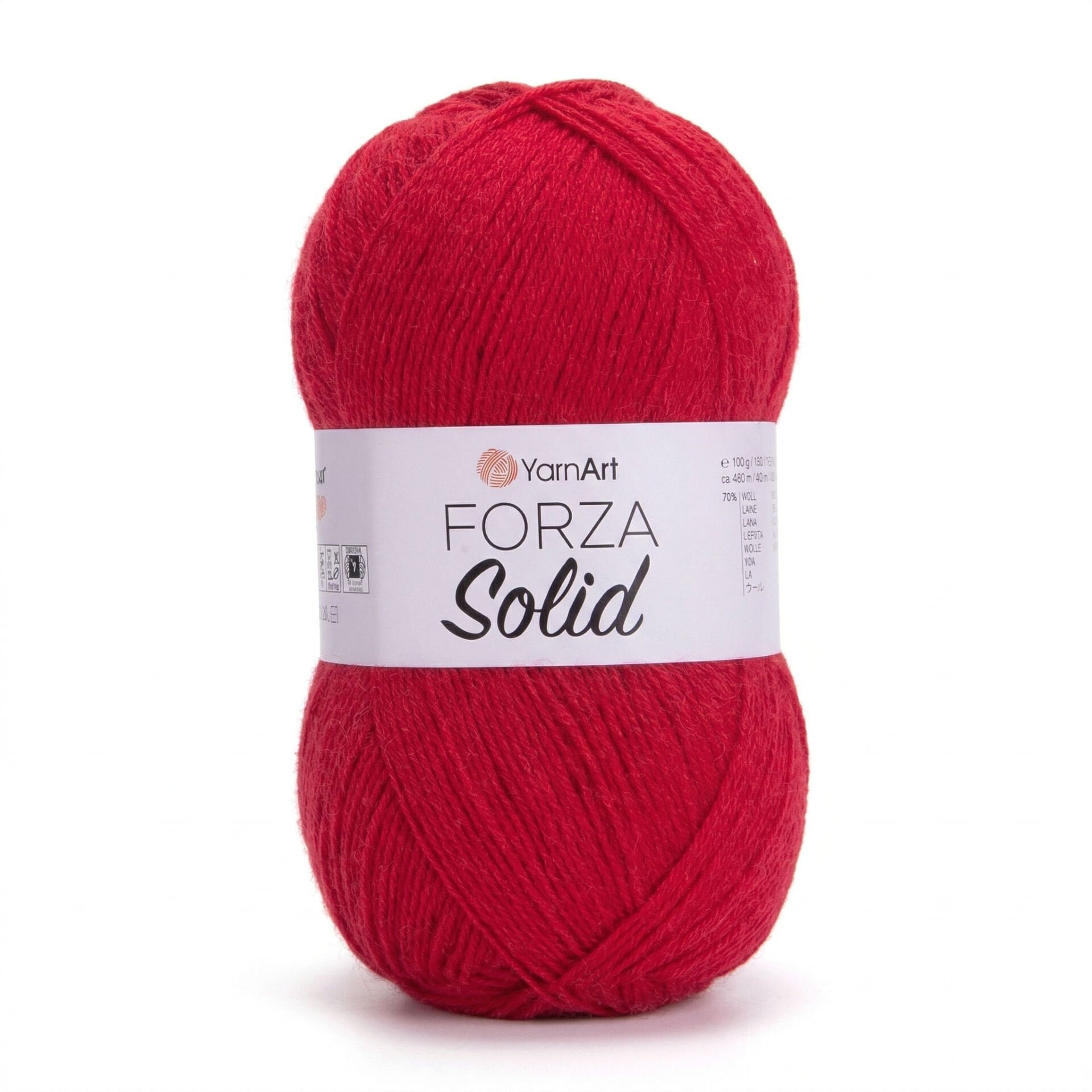 YARNART FORZA SOLID - EL ÖRGÜ İPİ KIRMIZI - 4645