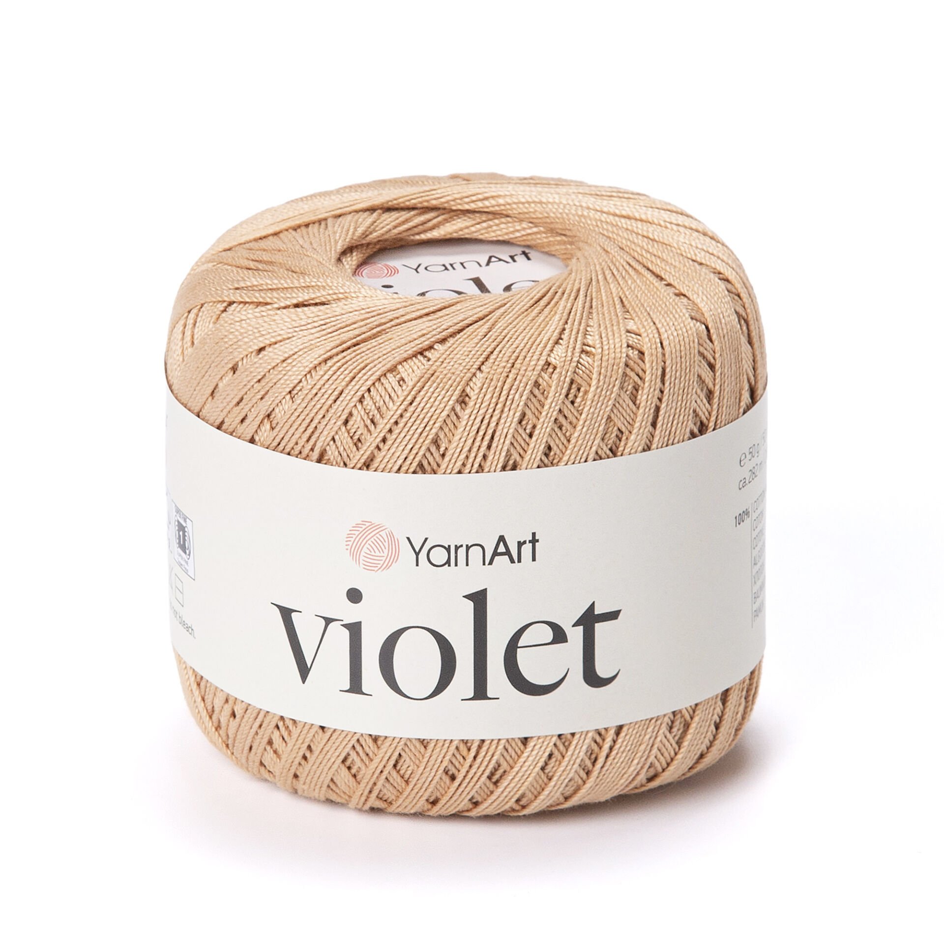 YARNART VIOLET - MERSERİZE DANTEL İPİ 5529 - KOYU BEJ YARNART