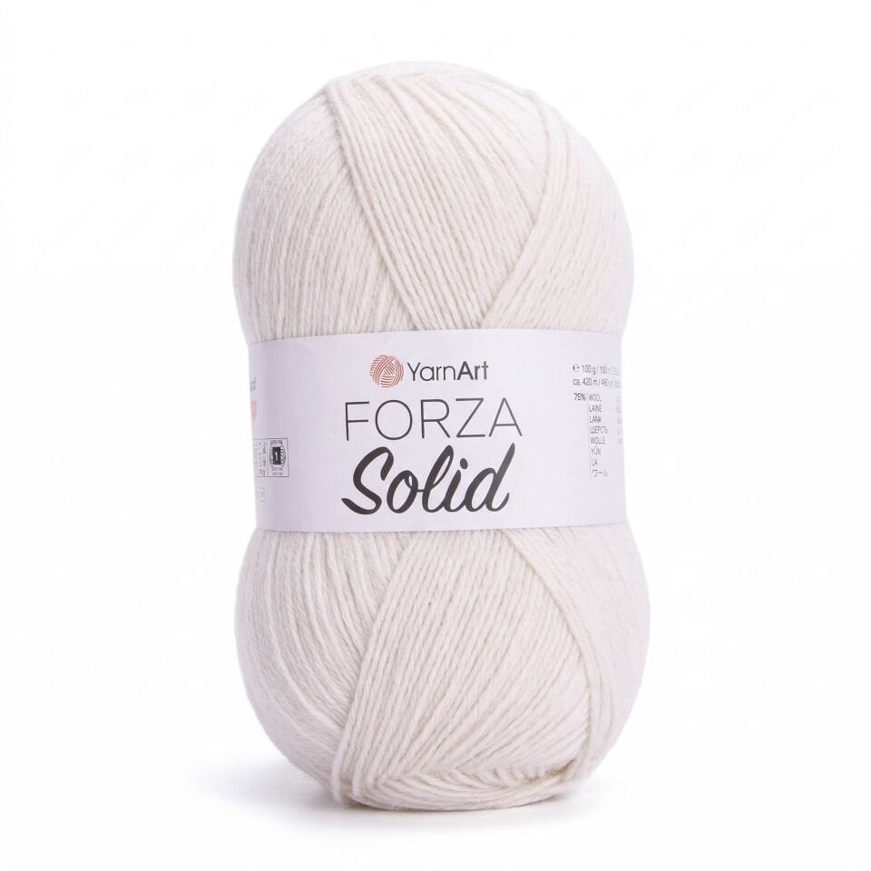 YARNART FORZA SOLID - EL ÖRGÜ İPİ KREM - 4603