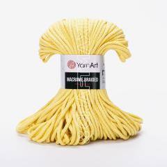 YARNART MACRAME BRAIDED - MAKROME EL ÖRGÜ İPİ SARI - 754