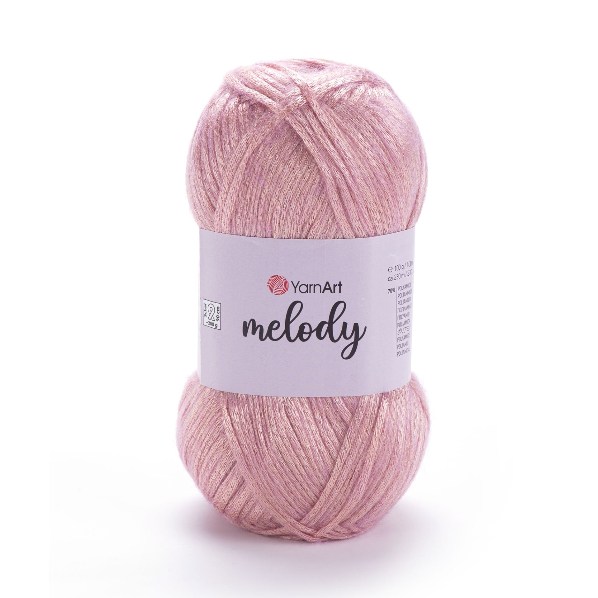 YARNART MELODY - PARLAK EL ÖRGÜ İPİ PEMBE - 897