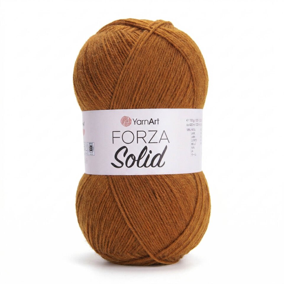 YARNART FORZA SOLID - EL ÖRGÜ İPİ KİREMİT - 4608