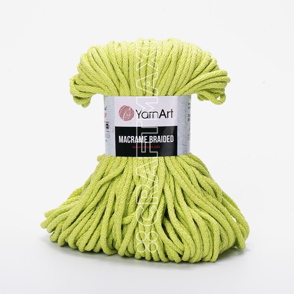 YARNART MACRAME BRAIDED - MAKROME EL ÖRGÜ İPİ FISTIK YEŞİLİ - 755
