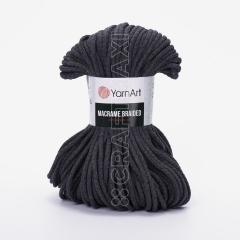 YARNART MACRAME BRAIDED - MAKROME EL ÖRGÜ İPİ ANTRASİT - 758