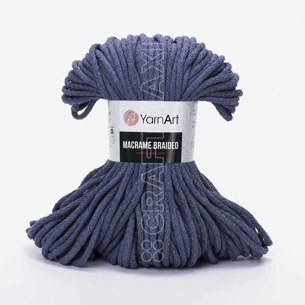 YARNART MACRAME BRAIDED - MAKROME EL ÖRGÜ İPİ KOT MAVİSİ - 761