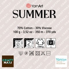YARNART SUMMER - IŞILTILI EL ÖRGÜ İPİ MAVİ - 33
